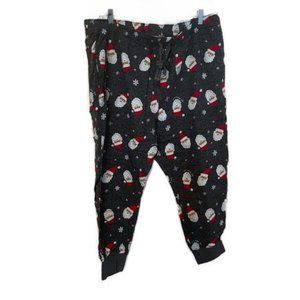 Old Navy Gray Santa Print Pajama Pants - 2X